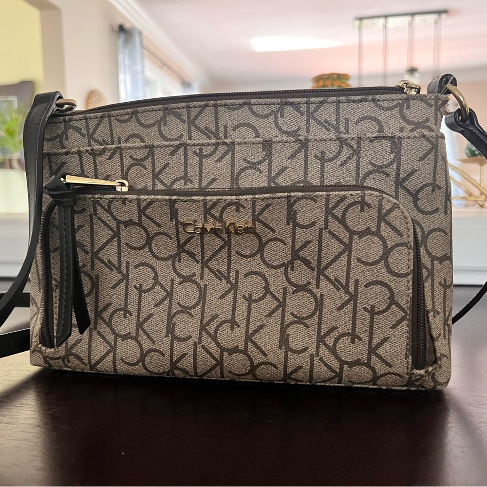 Calvin Klein brown Cross Body